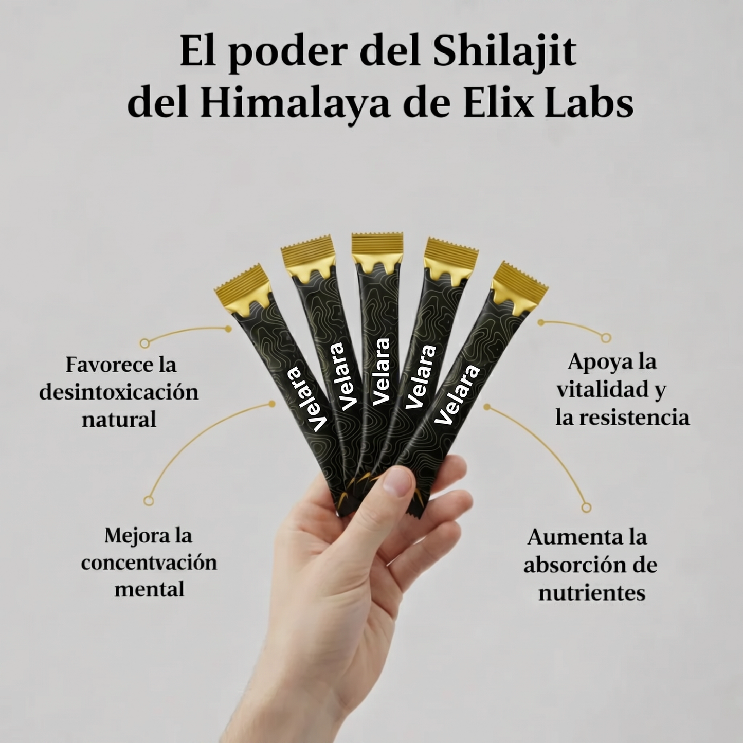 Barritas de Miel Dorada Shilajit del Himalaya Puro